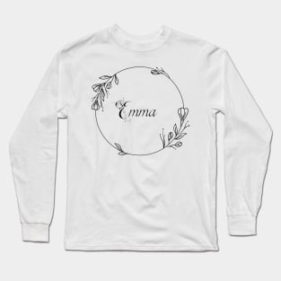 Emma Wildflower Monogram Long Sleeve T-Shirt